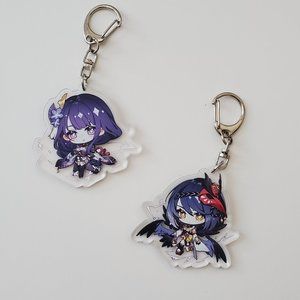Set of 2 Acrylic Keychains - Shogun & Sarah